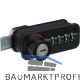 HETTICH Zahlenschloss mit Schn�pper - Freecode, links, Stahl/KS schwarz