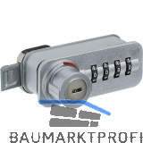 HETTICH Zahlenschloss mit Schn�pper - Freecode, links, Stahl/KS verchromt matt