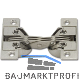 Gehrungsscharnier mit Gehrungsschnitt 45�, �W 135�, Zamak/Stahl vernickelt