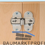 PR�META Faltt�rscharnier 2002N 180�, Zamak vernickelt