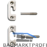 PR�META Heizk�rperklappenbeschlag 801 zum Aufschrauben od. Einlassen, Zink vern.