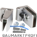 SISO Glast�rscharnier Square Set, Glas 4-6 mm; 43x30 mm, Zink verchromt matt