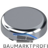 BLUM CLIP top Topfabdeckung - Glast�rscharnier rund, Kunststoff verchromt