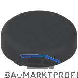 BLUM CLIP top Topfabdeckung - Glast�rscharnier rund, Kunststoff schwarz