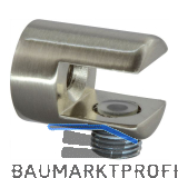 FONSEGRIVE Glastablar-Klemmtr�ger Pescara, Glas 6-10 mm, Zamak Edelstahleffekt