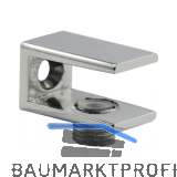 FONSEGRIVE Glastablar-Klemmtr�ger Perugia, Glas 6-10mm, Zamak verchromt poliert