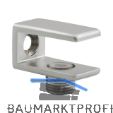 FONSEGRIVE Glastablar-Klemmtr�ger Perugia, Glas 6-10 mm, Zamak verchromt matt