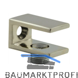 FONSEGRIVE Glastablar-Klemmtr�ger Perugia, Glas 6-10 mm, Zamak Edelstahl Effekt