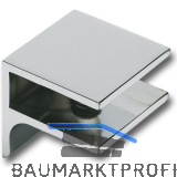 FONSEGRIVE Glastablar-Klemmtr�ger Pula,Glas 8-10 mm, B: 40 mm, verchromt poliert