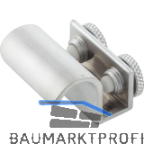 FONSEGRIVE Glast�rgriff 403, Glas 6-8 mm; 20x30 mm, Messing verchromt matt