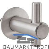 Mantelhaken Inti mit Platte � 30 mm, Tiefe 42 mm, Edelstahl geb�rstet