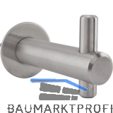 Mantelhaken Inti mit Platte � 30 mm, Tiefe 62 mm, Edelstahl geb�rstet