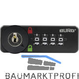 BURG Zahlenschloss sPinLock510 DIN-rechts ohne Riegel, schwarz