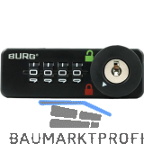 BURG Zahlenschloss sPinLock510 DIN-links ohne Riegel, schwarz