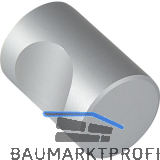 Knopf Alasco � 15 mm, Tiefe 24 mm, Aluminium natur eloxiert