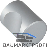 Knopf Alasco � 20 mm, Tiefe 25,5 mm, Aluminium natur eloxiert