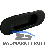 Muschelgriff Zalya Breite 110 mm, Einlassma� 68 x 25 mm,ZN schwarz matt lackiert