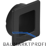 Muschelgriff Annea Breite 39 mm, Einlass � 35 mm, ZN schwarz matt lackiert