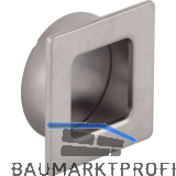 Muschelgriff Annea Breite 39 mm, Einlass � 35 mm, Zinkdruckguss Edelstahl-Effekt