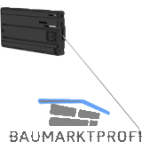 EFFEGI BREVETTI Bremsklappenhalter SlimWinch 6 mit Stahlseil, KH 200 - 480 mm