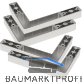 EFFEGI BREVETTI Eckteile zu Glasrahmenprofil ANKOR 30 f�r eine T�r