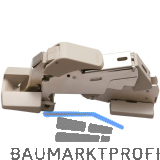 LAMP� Schwerlast Weitwinkelscharnier 160� mit D�mpfung, vernickelt