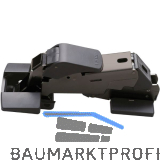 LAMP� Schwerlast Weitwinkelscharnier 160� mit D�mpfung, vernickelt schwarz