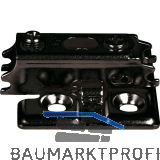 LAMP� Kreuzmontageplatte J95, Schrauben, Distanz 0 mm, schwarz