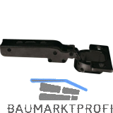 LAMP� Schwerlast M�bel Scharnier 95�, Eckanschlag, mit Feder, schwarz