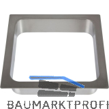 LAMP� Einwurfrahmen eckig 170 x 170 mm Edelstahl