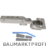 LAMP� Schwerlast M�bel Scharnier 95�, Eckanschlag, mit Feder, vernickelt