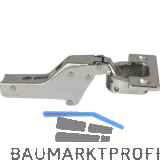 LAMP� Schwerlast M�bel Scharnier 95�, Innenanschlag, mit Feder, vernickelt