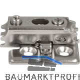 LAMP� Kreuzmontageplatte J95, Schrauben, Distanz 0 mm, vernickelt