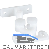 LAMP� Rollenschnapper RC6901, 21,6 Newton, Kunststoff wei� transparent