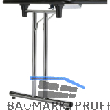 CORBETTA Klapptischgestell Flexo 1, Breite 596 mm, silberfarbig