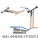 Klapptischgestell 820 - Buche roh/schwarz beschichtet