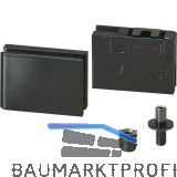 LAMP�Glast�rscharnier GS-GH5, Glas 5-6 mm; 48x33 mm, Zamak schwarz