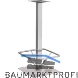 Plattenstehtischgestell Fu�st�tze Bayreuth 1 - Edelstahl geb�rstet