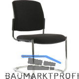TOPSTAR Besucherstuhl BtoB 20 Polster chrom/schwarz