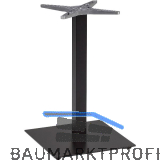 Platten-Tischgestell Salzach 1 schwarz beschichtet