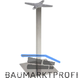 Plattenstehtischgestell Salzach-1-Bar Edelstahl satiniert