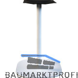 Tischgestell Slim, H�he 720, Bodenplatte 485x485, Stahl wei� RAL 9010