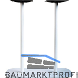 Plattentischgestell Slim, H�he 1070, Bodenplatte 985x485, Stahl wei� RAL 9010