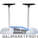 Plattentischgestell Slim, H�he 720, Bodenplatte 985x485, Stahl RAL-Farbe