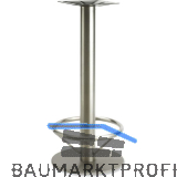 POHL Plattenstehtischgestell Fu�st�tze Rondal 3 K - Edelstahl matt geschliffen