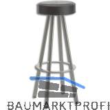 POHL Barhockergestell Cannes - silberfarbig beschichtet