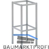 Barhockergestell Madrid - Edelstahl matt geschliffen