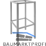 Barhockergestell Madrid - silberfarbig beschichtet