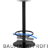 Plattenstehtischgestell Fu�st�tze Rondal 3 - schwarz beschichtet