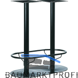 POHL Plattenstehtischgestell Fu�st�tze Rondal F2 - schwarz